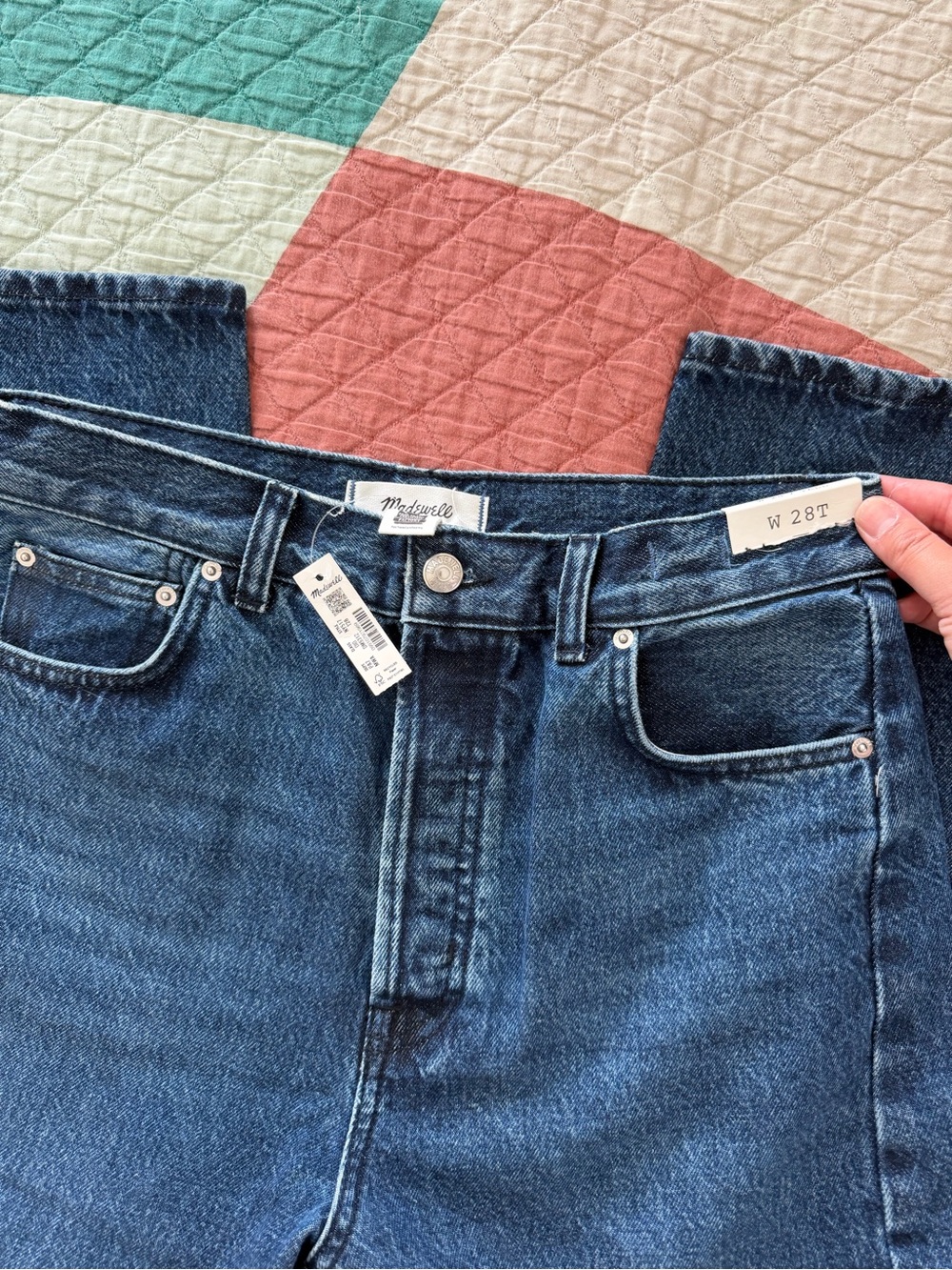 Madewell 28T High-Rise Tall Barrel Jeans in Medium Blue Wash